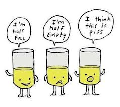 Image result for glass half empty